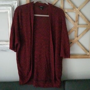 Forever21 lightweight crochet cardigan, XS Red
